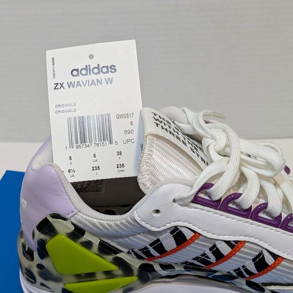 Adidas Women's ZX WAVIAN GW0517 South African City Life Leopard Print - Size 6.5 - Picture 9 of 10